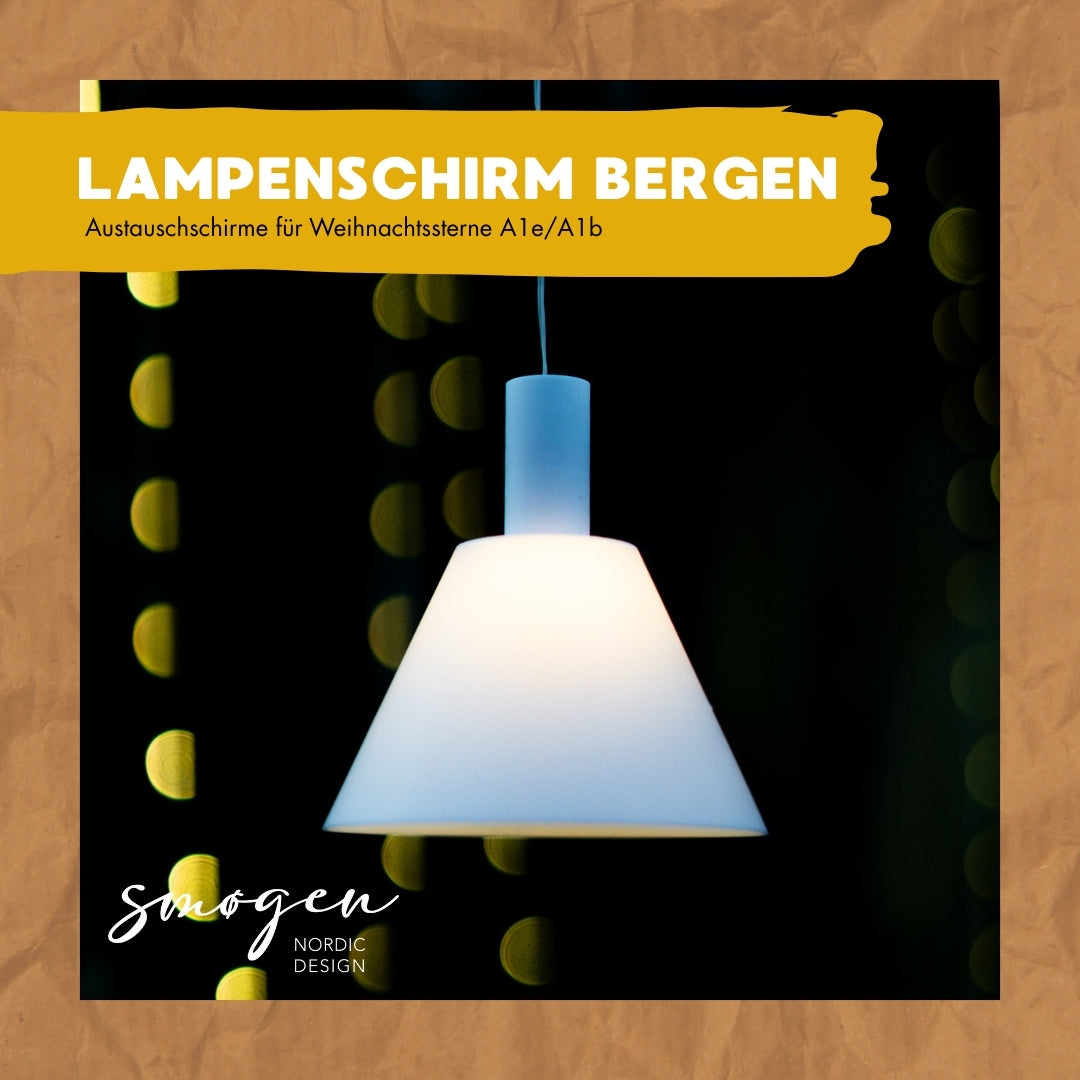 Austausch Lampenschirm BERGEN passend für Weihnachtsstern A1e/A1b – smøgen