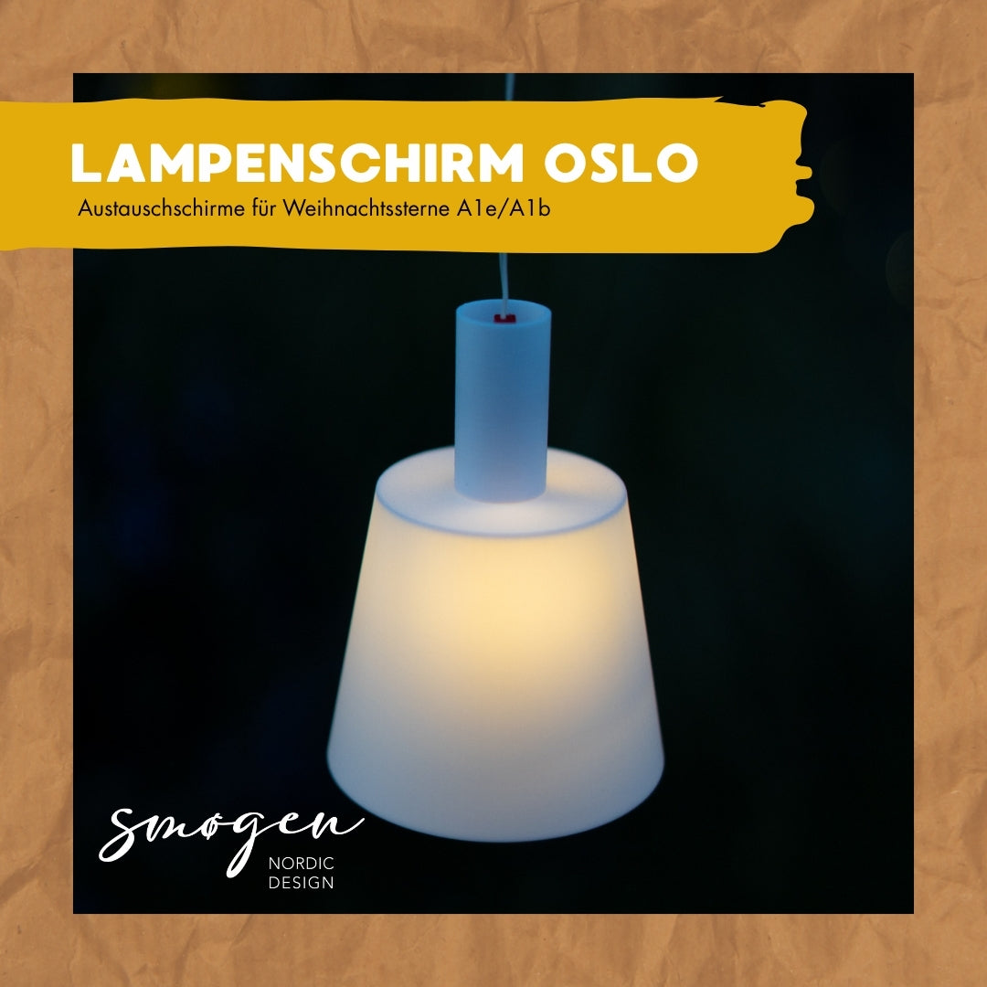 Austausch Lampenschirm OSLO passend für Weihnachtsstern A1e/A1b – smøgen