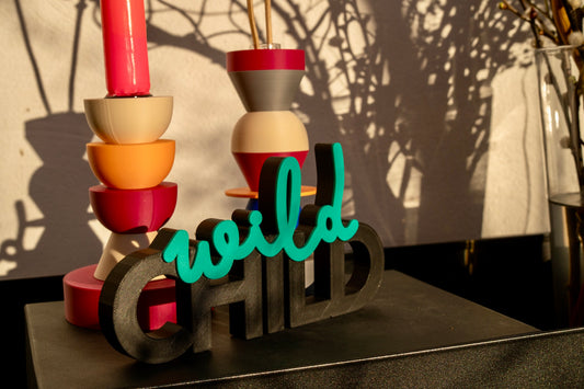 Deko Schriftzug "wild child"