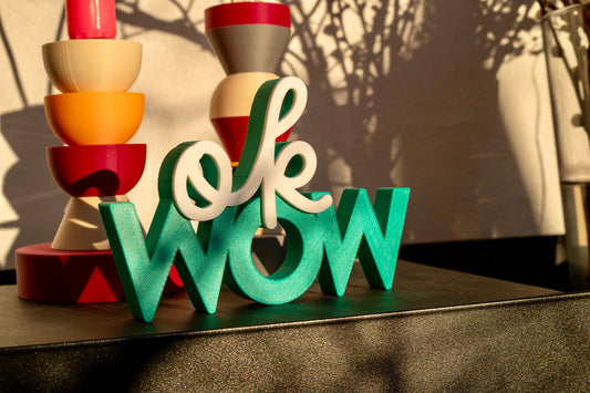 Deko Schriftzug "ok WOW"