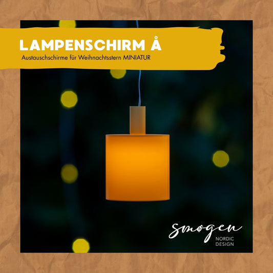 Austausch Lampenschirm Å passend für Weihnachtsstern (Größe Miniatur)