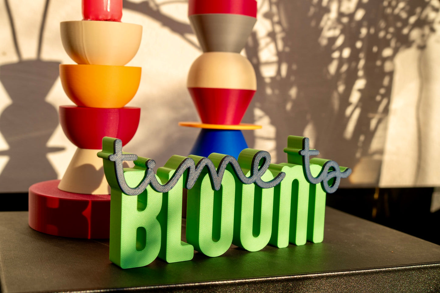 Deko Schriftzug "time to bloom"