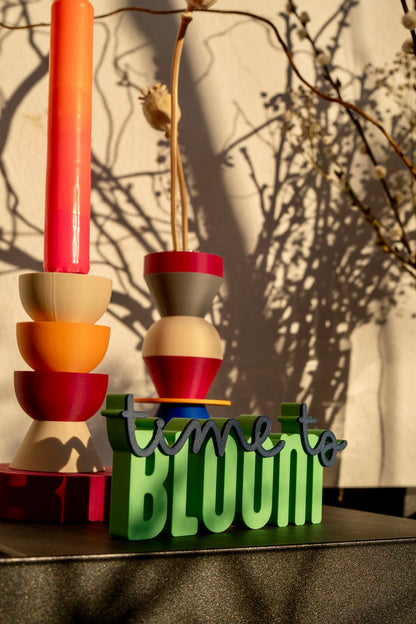 Deko Schriftzug "time to bloom"