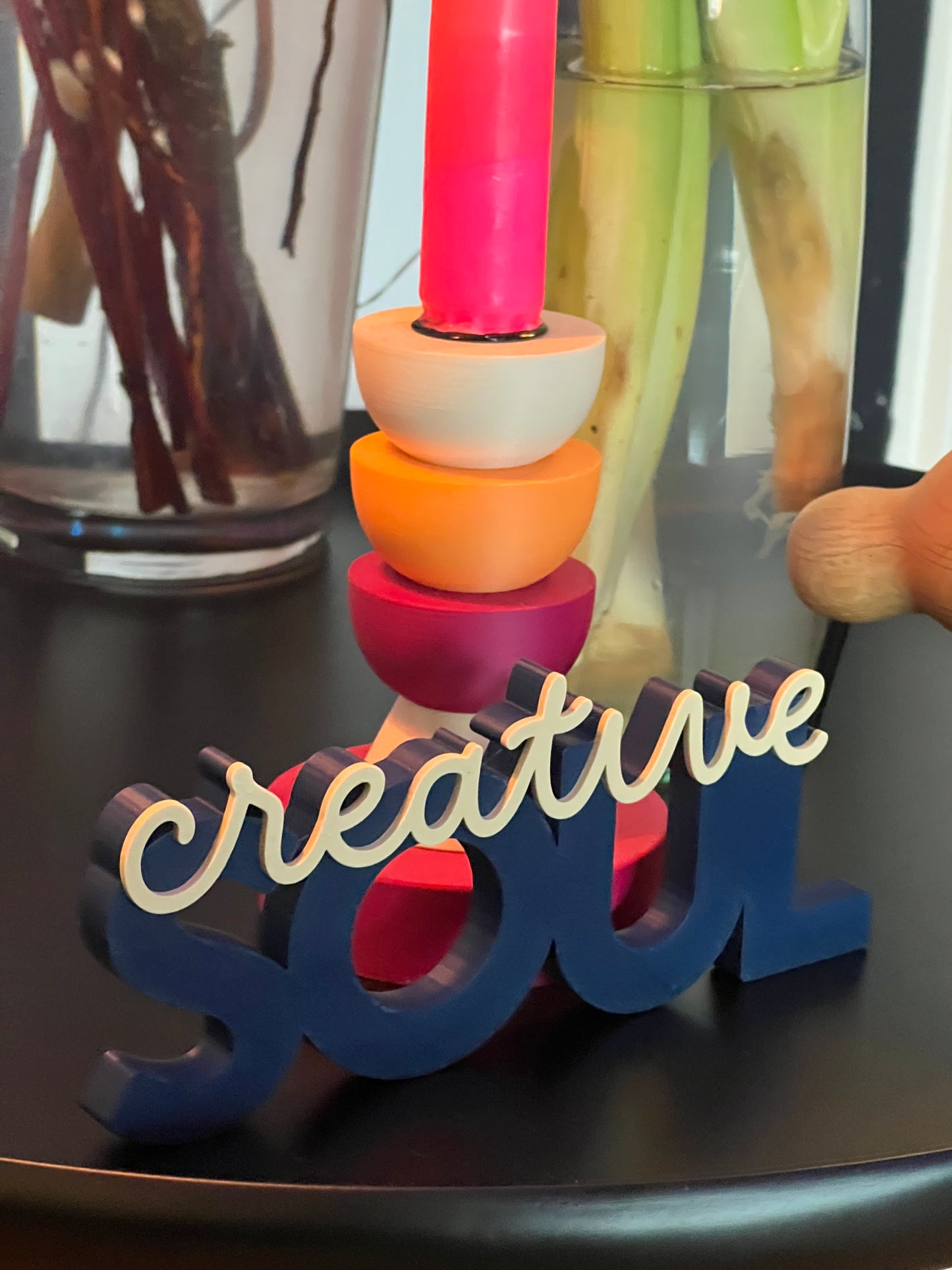 Deko Schriftzug "creative soul"