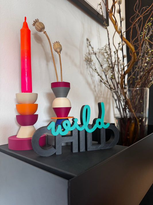 Deko Schriftzug "wild child"