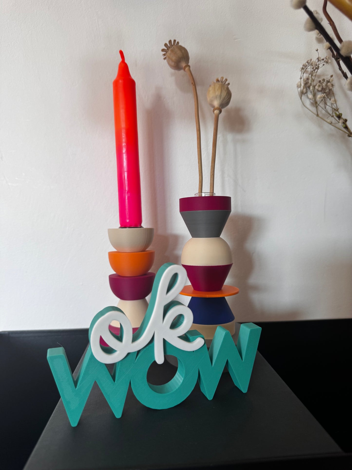 Deko Schriftzug "ok WOW"