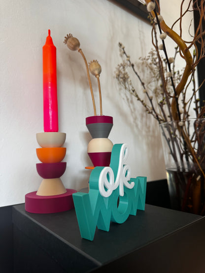 Deko Schriftzug "ok WOW"