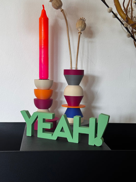 Deko Schriftzug "YEAH!"