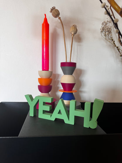 Deko Schriftzug "YEAH!"
