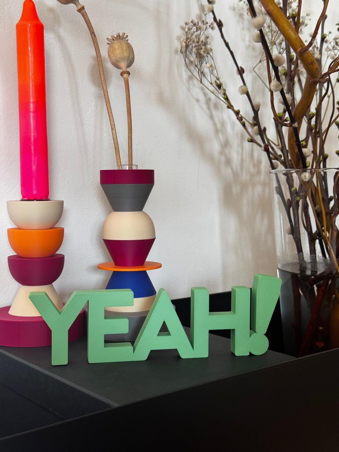 Deko Schriftzug "YEAH!"