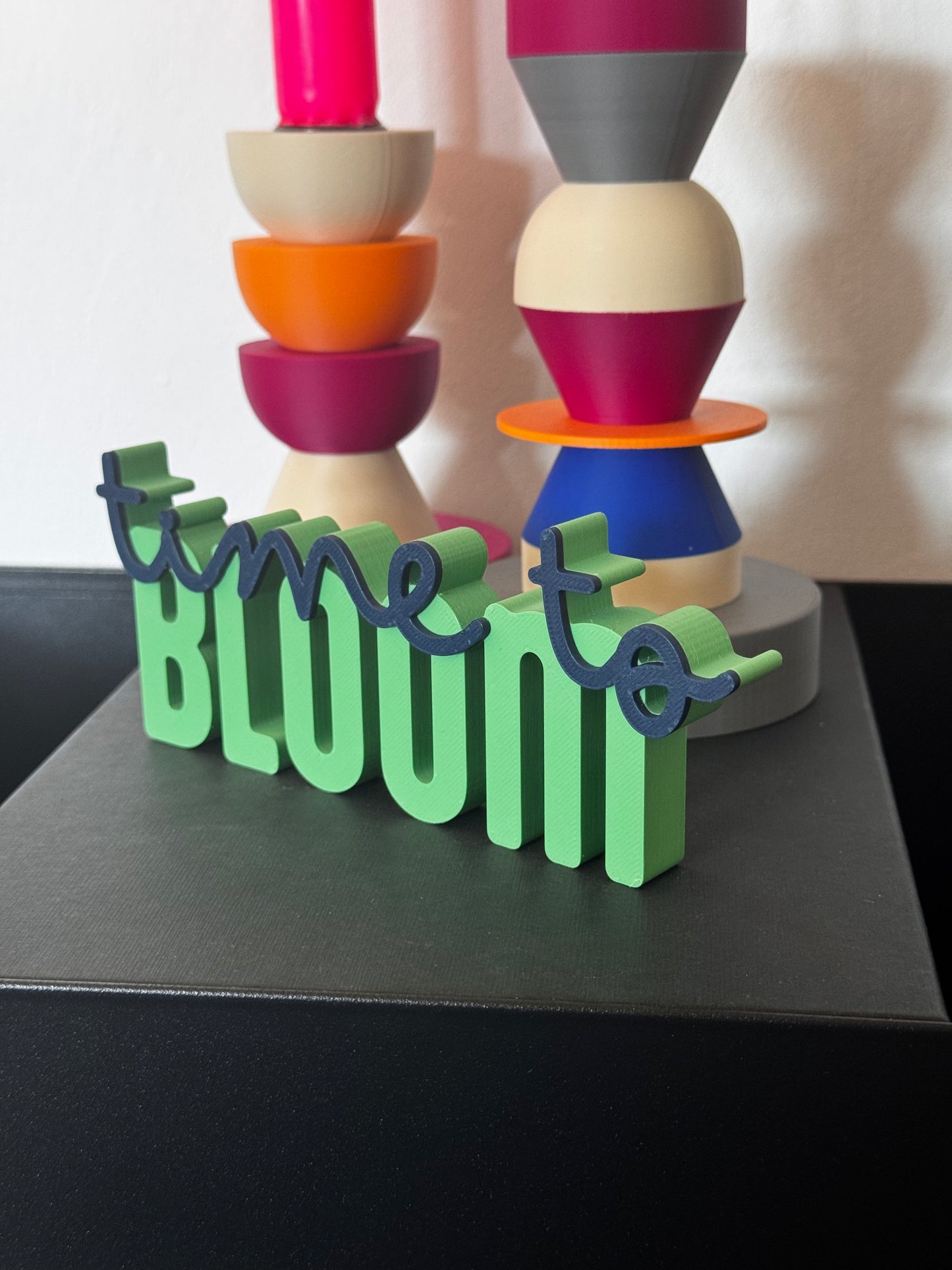 Deko Schriftzug "time to bloom"