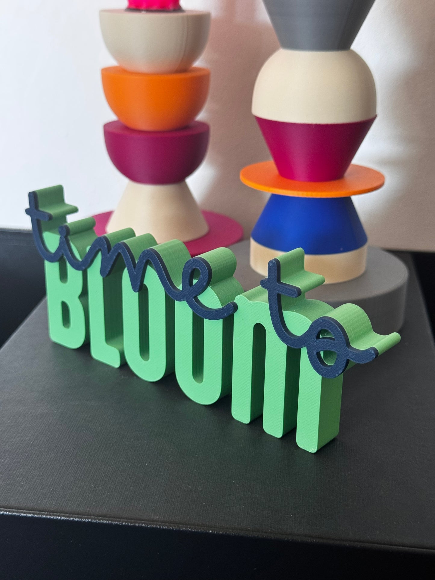 Deko Schriftzug "time to bloom"