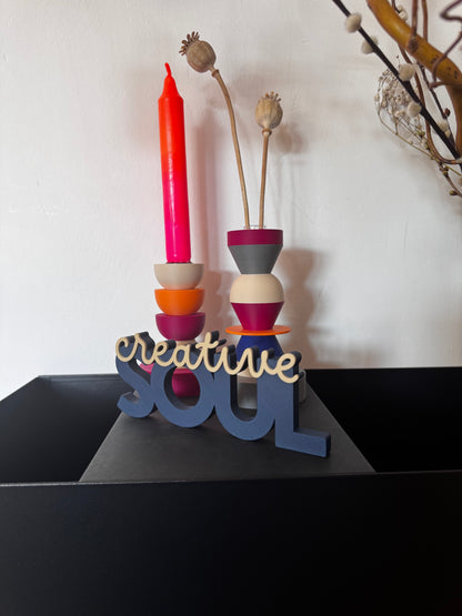 Deko Schriftzug "creative soul"
