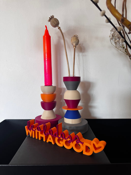 Deko Schriftzug "be a badass with a good heart"