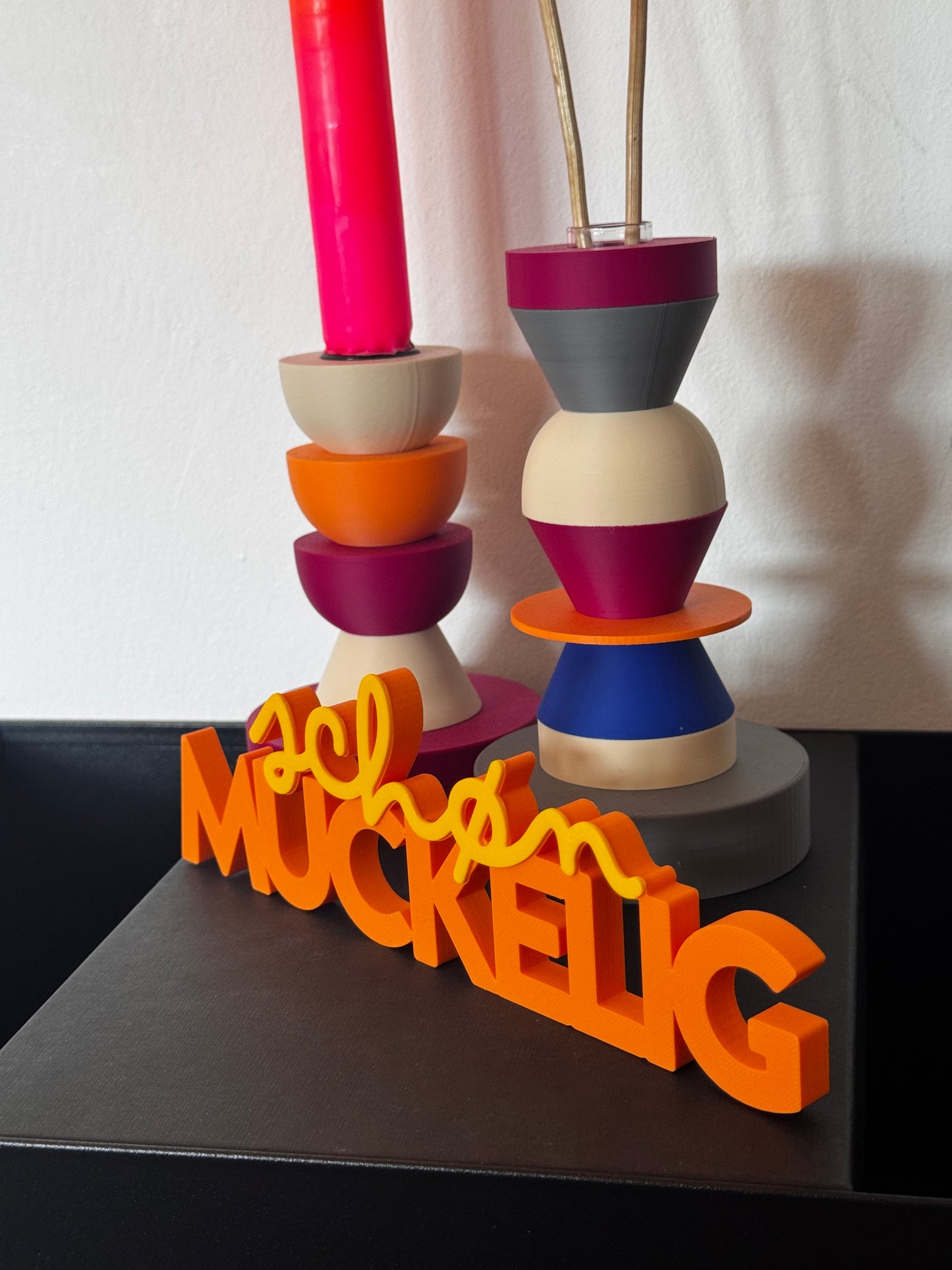 Deko Schriftzug "schøn muckelig"