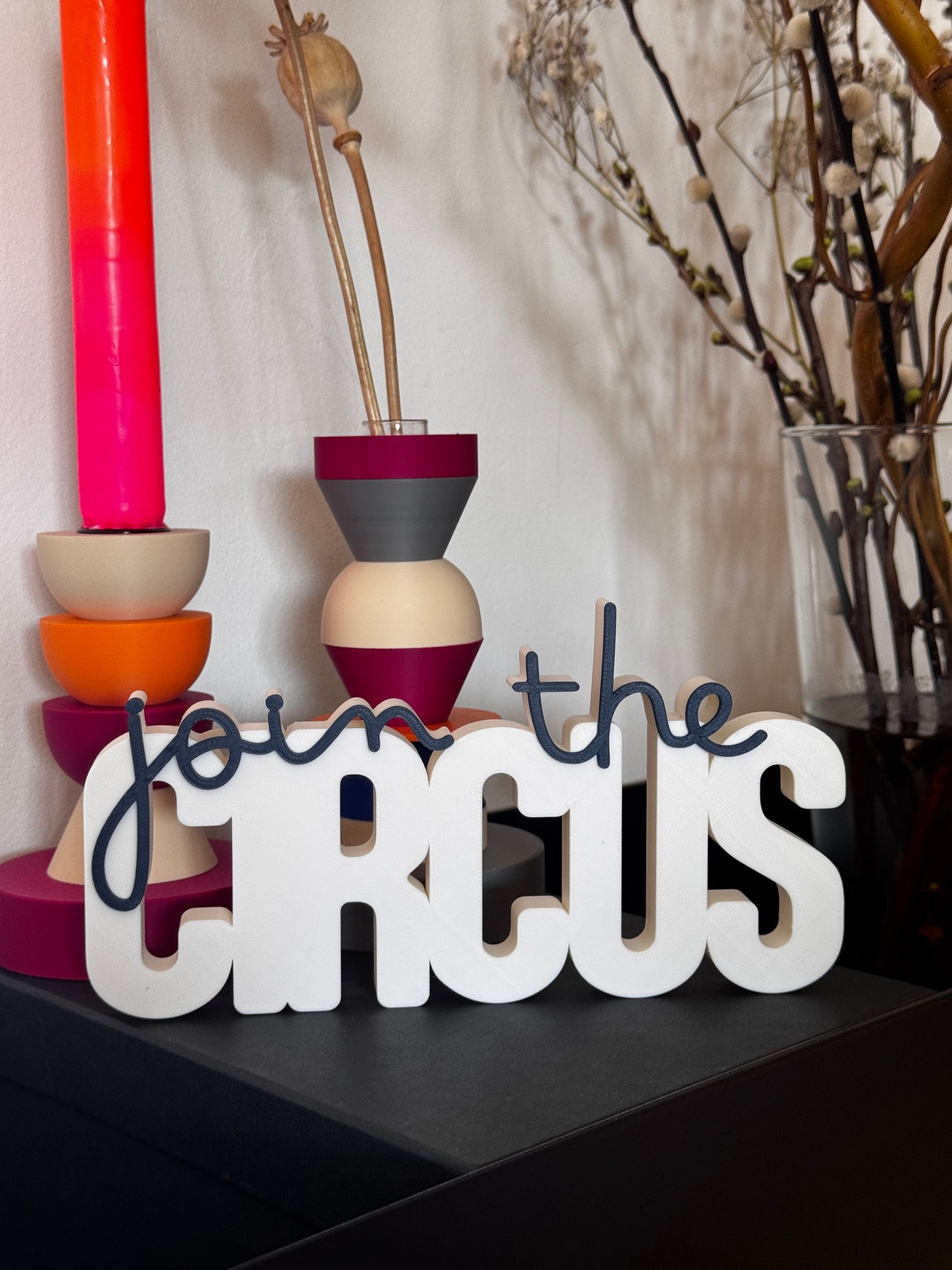 Deko Schriftzug "join the circus"