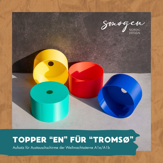Topper "EN" für Austausch Lampenschirm "TROMSØ"