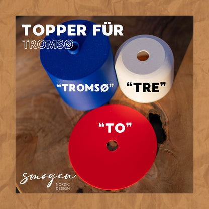 Topper "TRE" für Austausch Lampenschirm "TROMSØ"