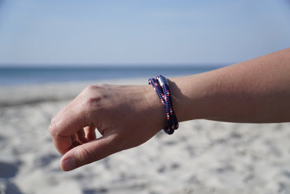 Armband mit Magentverschluss | Surferbracelet | Freundschaftsarmband | Maritim Surf Skate Rock'n'Roll
