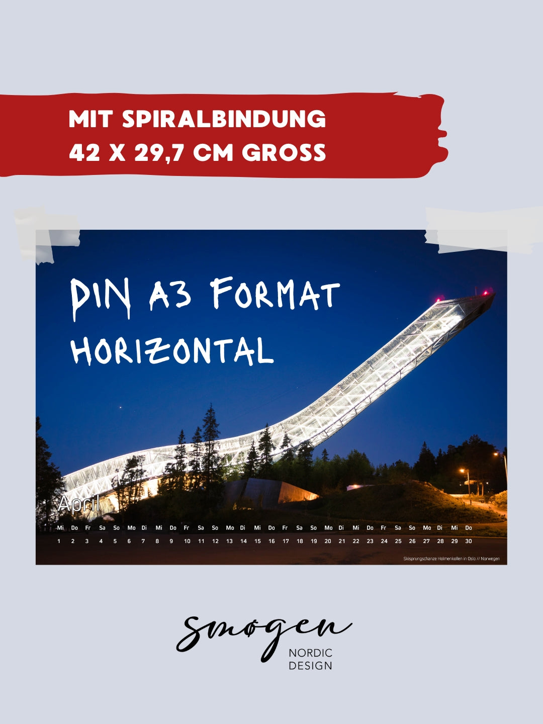 Norwegen Foto Kalender 2026 - Nordwärts Skandinavien DIN A3